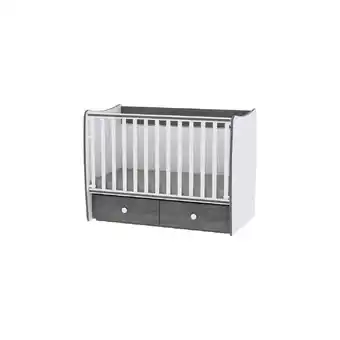Netto Marken-Discount Lorelli Babybett MATRIX NEW, Babyschaukel, 2 Schubladen, Kinderbett, 120 x 60 cm dunkelgrau Angebot