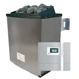 Netto Marken-Discount Karibu Saunaofen 9 kW SET mit Steinen und Steuerung premium Finnisch Angebot
