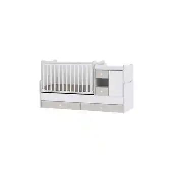 Netto Marken-Discount Lorelli Babybett, Jugendbett 3 in 1 Mini Max umbaubar, für 2 Kinder gleichzeitig hellgrau Angebot
