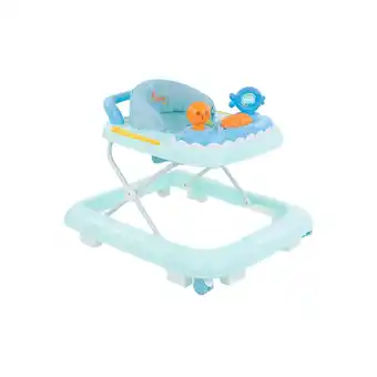 Netto Marken-Discount Kikkaboo Lauflernhilfe Ocean Party höhenverstellbar klappbar Spielcenter Räder blau Angebot