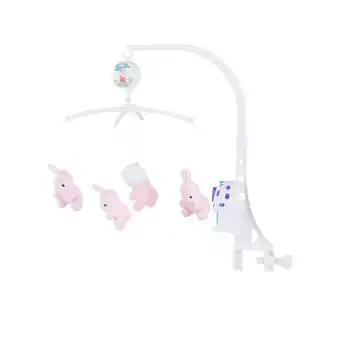 Netto Marken-Discount Chipolino Musik Mobile Hasen Melodien, vier Plüschtiere abnehmbar, Nachtlicht rosa Angebot