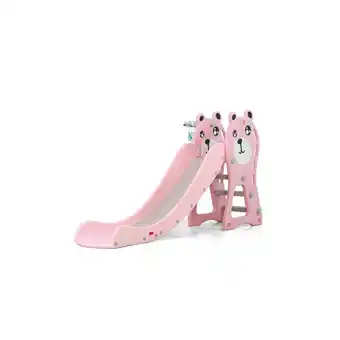 Netto Marken-Discount Moni Kinderrutsche Pooh 18024, Basketballkorb, bis 40 kg, 172 cm Rutschlänge in rosa Angebot