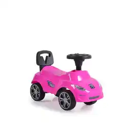 Netto Marken-Discount Moni Rutschauto Muse, Rutscher, Musikfunktion, Rückenlehne, Lenkrad, ab 3 Jahren pink Angebot