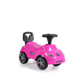 Netto Marken-Discount Moni Rutschauto Muse, Rutscher, Musikfunktion, Rückenlehne, Lenkrad, ab 3 Jahren pink Angebot
