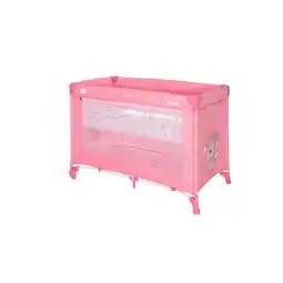 Netto Marken-Discount Lorelli Reisebett Noemi 2 Ebenen seitliche Öffnung Matratze Räder Tragetasche rosa Angebot