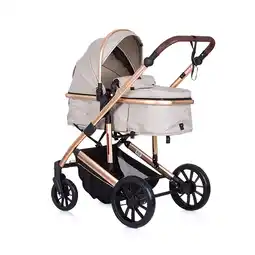 Netto Marken-Discount Chipolino Kombikinderwagen 2 in 1 Enigma, Sitz umbaubar, Wickeltasche, bis 22 kg beige braun Angebot