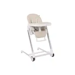 Netto Marken-Discount Kikkaboo Kinderhochstuhl Maple verstellbar, Räder, Doppeltablett, Gurt, klappbar beige Angebot