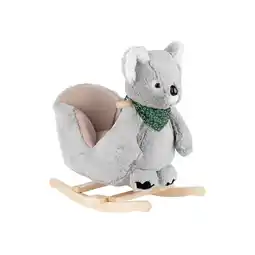 Netto Marken-Discount Kikkaboo Schaukeltier Koala mit Sitz, Rückenlehne, Fußstützen, Holzgriffe, Kufen grau Angebot