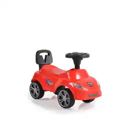 Netto Marken-Discount Moni Rutschauto Muse, Rutscher, Musikfunktion, Rückenlehne, Lenkrad, ab 3 Jahren rot Angebot