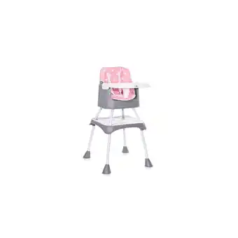 Netto Marken-Discount Lorelli Kinderhochstuhl Trick 3 in 1 Kinderstuhl, Tisch, umbaubar, klappbar Gurt rosa Angebot