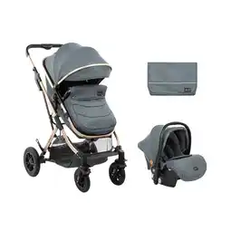 Netto Marken-Discount Kikkaboo Kombikinderwagen Kaia 3 in 1 Autositz, Adapter, Babywanne, Sportsitz dunkelgrau Angebot