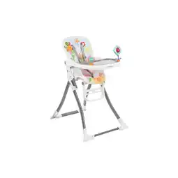 Netto Marken-Discount Kikkaboo Kinderhochstuhl Izzy klappbar, Rassel, Fußstütze, Gurt, Doppeltablett rosa Angebot