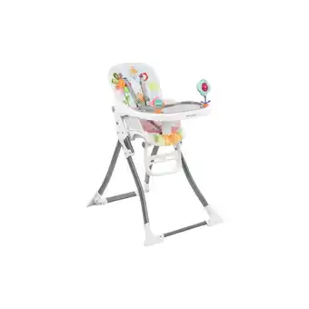 Netto Marken-Discount Kikkaboo Kinderhochstuhl Izzy klappbar, Rassel, Fußstütze, Gurt, Doppeltablett rosa Angebot