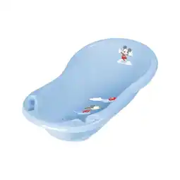 Netto Marken-Discount Lorelli Babybadewanne Comic 84 cm lang ergonomische Form Ablagefächer ab Geburt blau Angebot