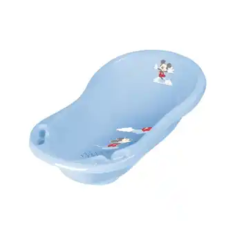 Netto Marken-Discount Lorelli Babybadewanne Comic 84 cm lang ergonomische Form Ablagefächer ab Geburt blau Angebot