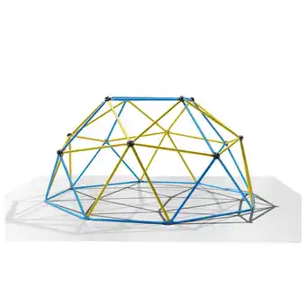 Netto Marken-Discount Klettergerüst 244x244x120cm DomeClimber Kinder Kletterkuppel Geodome 8FT - blau/gelb Angebot