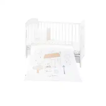 Netto Marken-Discount Kikkaboo Bettwäsche My Teddy 3-teilig Decke 135 x 95 cm Kissen 45 x 35 cm Laken weiß Angebot