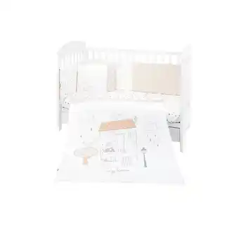 Netto Marken-Discount Kikkaboo Babybettwäsche My Teddy 6-teilig. Decke 135 x 95 cm Laken 120 x 60 cm weiß Angebot