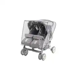Netto Marken-Discount Lorelli Regenschutz Duo, Geschwisterkinderwagen, für alle Zweisitzer Kinderwagen transparent Angebot