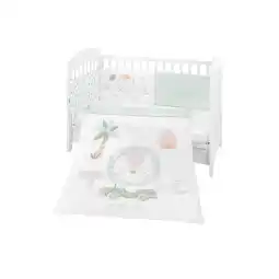 Netto Marken-Discount Kikkaboo Bettwäsche 4-teilig Decke 135 x 95 cm Bezug Nestchen Bett 120 x 60 cm grün Angebot