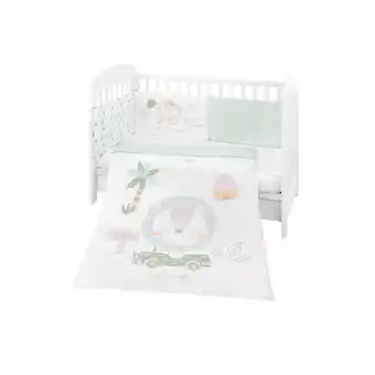 Netto Marken-Discount Kikkaboo Bettwäsche 4-teilig Decke 135 x 95 cm Bezug Nestchen Bett 120 x 60 cm grün Angebot