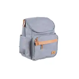 Netto Marken-Discount Cangaroo Kinderwagentasche Megan Rucksack Wickelunterlage Reißverschluss Henkel grau Angebot