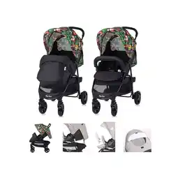 Netto Marken-Discount Lorelli Kinderwagen Buggy Martina Fußabdeckung, Frontbügel abnehmbar, Sonnendach bunt Angebot