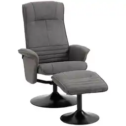 Netto Marken-Discount HOMCOM Relaxsessel mit Fußhocker Polyester, Stahl Angebot
