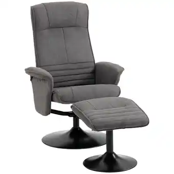 Netto Marken-Discount HOMCOM Relaxsessel mit Fußhocker Polyester, Stahl Angebot