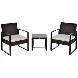 Netto Marken-Discount Outsunny Gartenmöbel-Set PE Polyrattan, Metall, Polyester Angebot