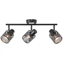 Netto Marken-Discount Brilliant Bano Spotrohr 3flg schwarz matt, Metall, 3x D45, E14, 40 W Angebot