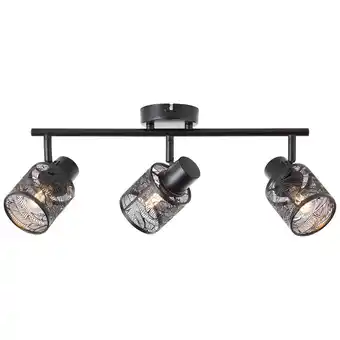 Netto Marken-Discount Brilliant Bano Spotrohr 3flg schwarz matt, Metall, 3x D45, E14, 40 W Angebot