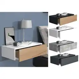 Netto Marken-Discount VCM Nachtschrank Wandschublade Wandboard Nachttisch Maße ca H. 15 x B. 60 x T. 30 cm - Usal M 60 cm Angebot