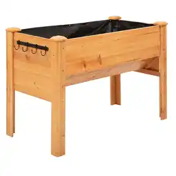 Netto Marken-Discount Outsunny Hochbeet aus Holz Tannenholz, Metall Angebot