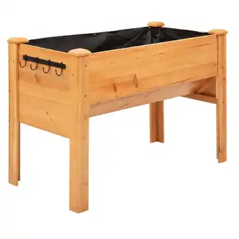 Netto Marken-Discount Outsunny Hochbeet aus Holz Tannenholz, Metall Angebot