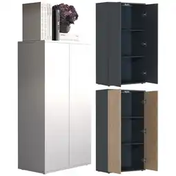 Netto Marken-Discount VCM Holz Kommode Sideboard mit Drehtüren Maße ca. H. 108 x B. 60 x T. 32 cm - Dalosa 3 Angebot