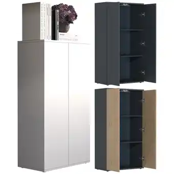 Netto Marken-Discount VCM Holz Kommode Sideboard mit Drehtüren Maße ca. H. 108 x B. 60 x T. 32 cm - Dalosa 3 Angebot