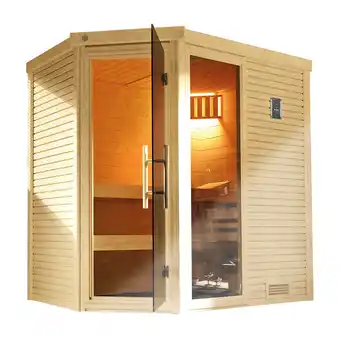 Netto Marken-Discount weka Design-Sauna CUBILIS Gr. 2 Sparset 7,5 kW OS inkl. digitaler Steuerung, Glastür und Fenster Angebot