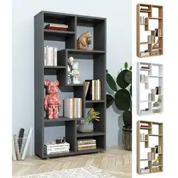 Netto Marken-Discount VCM Holz Standregal Bücherregal Medienregal Aufbewahrung Raumteiler Deko Regal Lanisa M Angebot