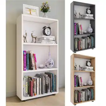 Netto Marken-Discount VCM Holz Aufbewahrung Stand Regal Bücherregal Deko Bücher Standregal Bulas 3 Fächer Angebot