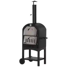 Netto Marken-Discount Outsunny Pizzaofen Kohlenstoffstahl Angebot