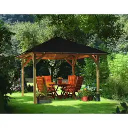 Netto Marken-Discount Karibu Pavillon Jalingo 1 SET kdi mit Schindeln schwarz Angebot