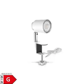 Netto Marken-Discount LED Klemmleuchte, weiß, 1xLED/GU10/5W Angebot