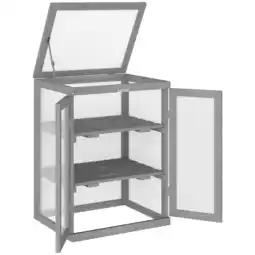 Netto Marken-Discount Outsunny Gewächshaus Tannenholz, Polycarbonat Angebot
