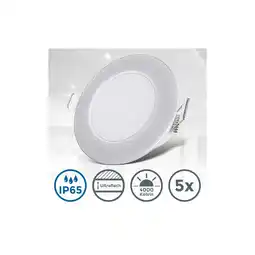 Netto Marken-Discount LED Einbauleuchten, IP65, 5er-Set, weiß, 5xLED/3W Angebot
