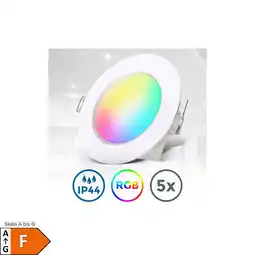 Netto Marken-Discount RGBW-LED Einbauleuchten, 5er-Set, weiß,5xLED 4,8W Angebot