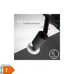 Netto Marken-Discount LED Deckenleuchte, matt-schwarz, 4xLED/GU10/2,9W Angebot