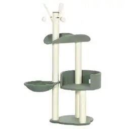 Netto Marken-Discount PawHut Kratzbaum Spanplatte, Plüsch (100% Polyester), Sisal Angebot