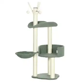 Netto Marken-Discount PawHut Kratzbaum Spanplatte, Plüsch (100% Polyester), Sisal Angebot