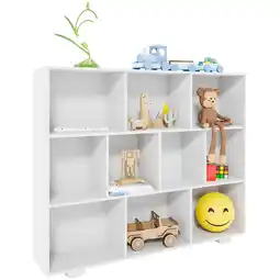 Netto Marken-Discount CLP Regal Peoria Mit Vielen Ablageflächen I Dekoratives Bücherregal I Wandregal Aus MDF Angebot